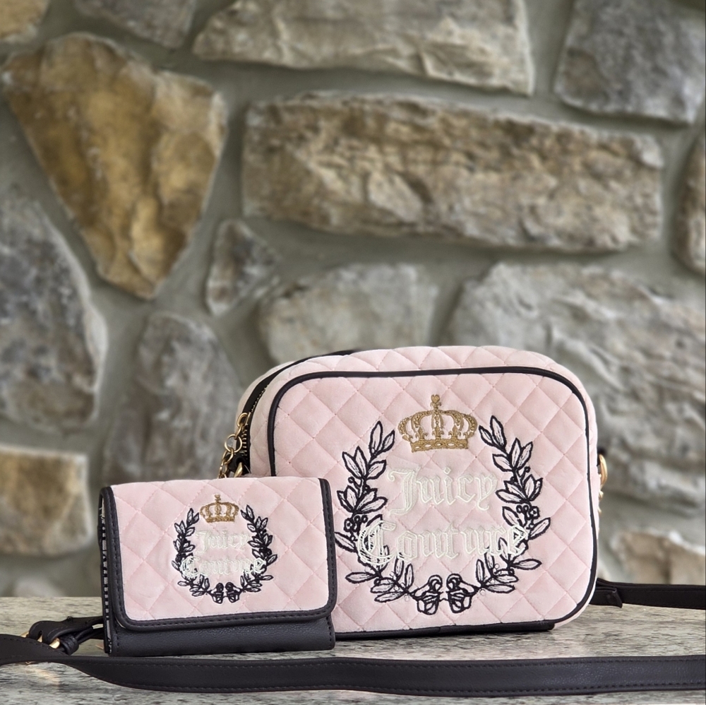Juicy Couture Royal Couture Pink Crossbody SET